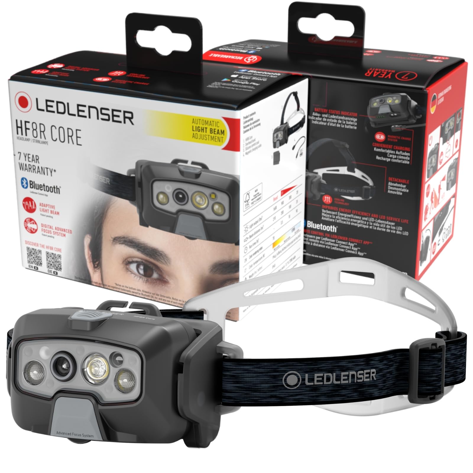 Ledlenser HF8R Core Hands-Free, Rechargeable Headlamp, Automatic Dimming and Focusing, Boost up to 1600 lumens, Black (B0CF9TQC7M) Amazon Price History, Amazon Price Tracker