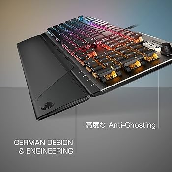 ROCCAT VULCAN120AIMO  ゲーミングキーボード Amazon.com: ROCCAT Vulcan 120 AIMO 機械PC 遊戲鍵盤觸覺泰坦