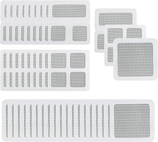 Window Screen Repair Kit - 40PCS Window Screen Repair Patches, Self Adhesive Screen Window Mesh Repair Screen Door Repair Kit, for Repairing Screen Windows Doors Tents Nets (3 Styles)