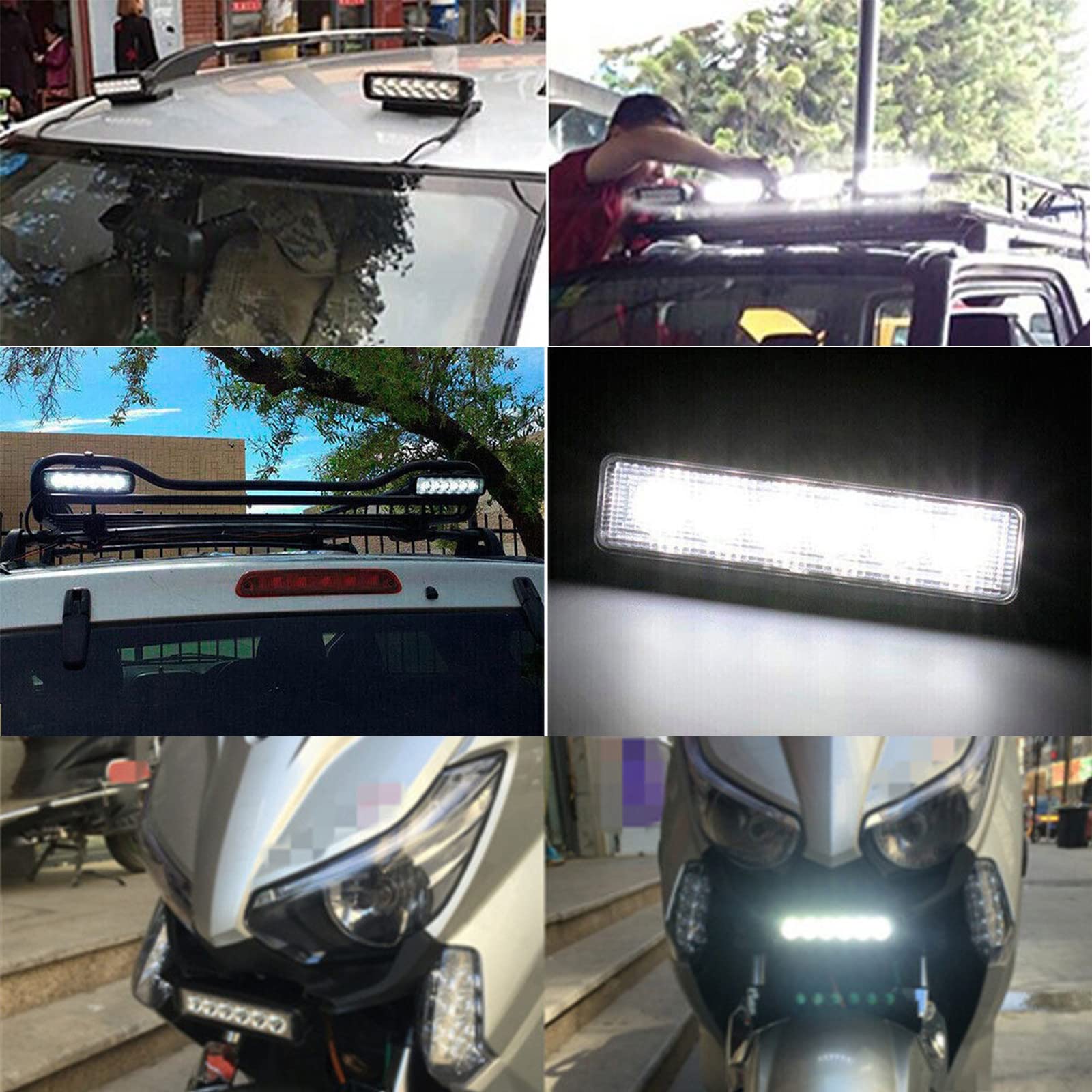 Picaa 2pcs 18w Led Work Spot Light Bar 6in Car | Seychelles