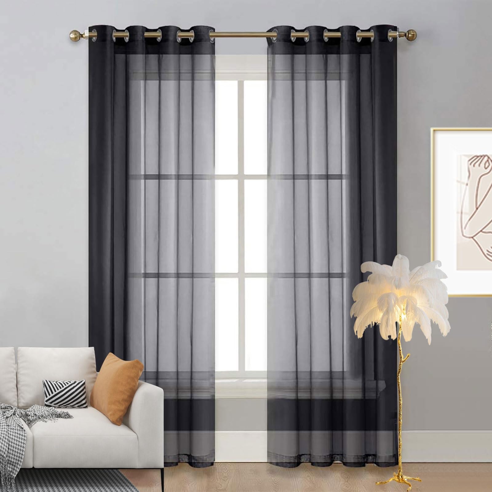 ProductsPro - Verduisterende - Voile - Slaapkamer - Overgordijnen
