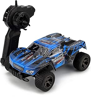 RC Car, KINGBOT 20Mph/H 1: 18 Scale 2.4Ghz High Speed Radio Control Die-Cast Off-Road Vehicle with 50M Remote Control Racing Cars, Blue - coolthings.us