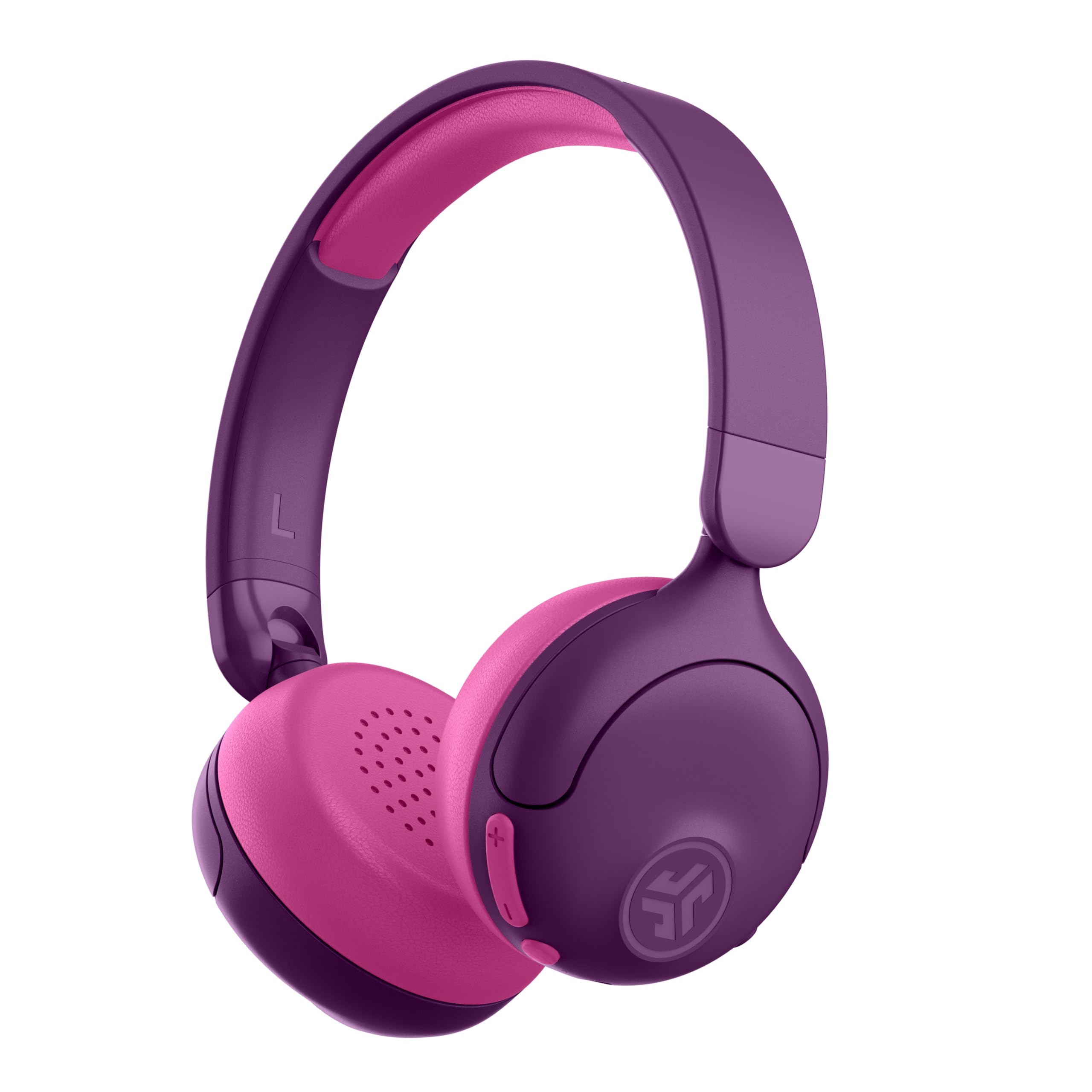 JLab JLab, JBuddies ANC, 2 in 1 Kids Headphones, Active Noise Cancelling Wireless + Wired Over Ear, Purple/Pink