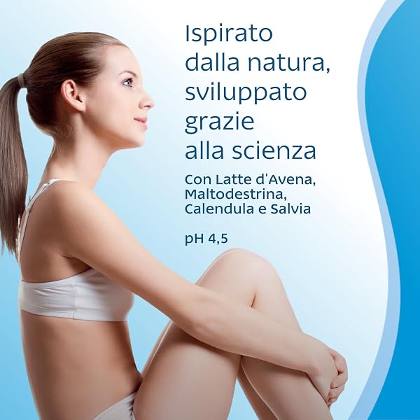 Saugella IdraSerum, Detergente Intimo Delicato, pH 4.5, con Latte d'Avena e Acido Lattico, Lavanda, Lenisce e Idrata, Adatto Secchezza Intima, 200 ml - 5