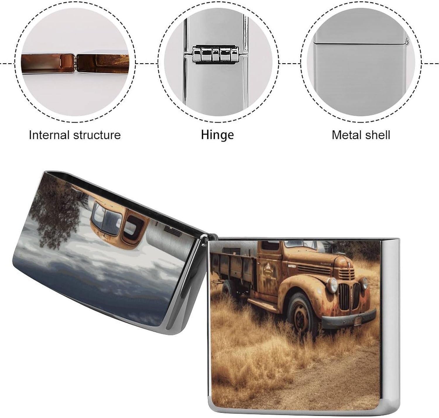 Old Truck Car Lighter Case Cover Holder Lighter Sleeve