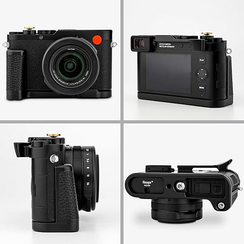 Miniatura 3 de Haoge Mango HG-D8 para Leica D-Lux 8 Cuerpo de cámara Soporte de agarre en forma de L
