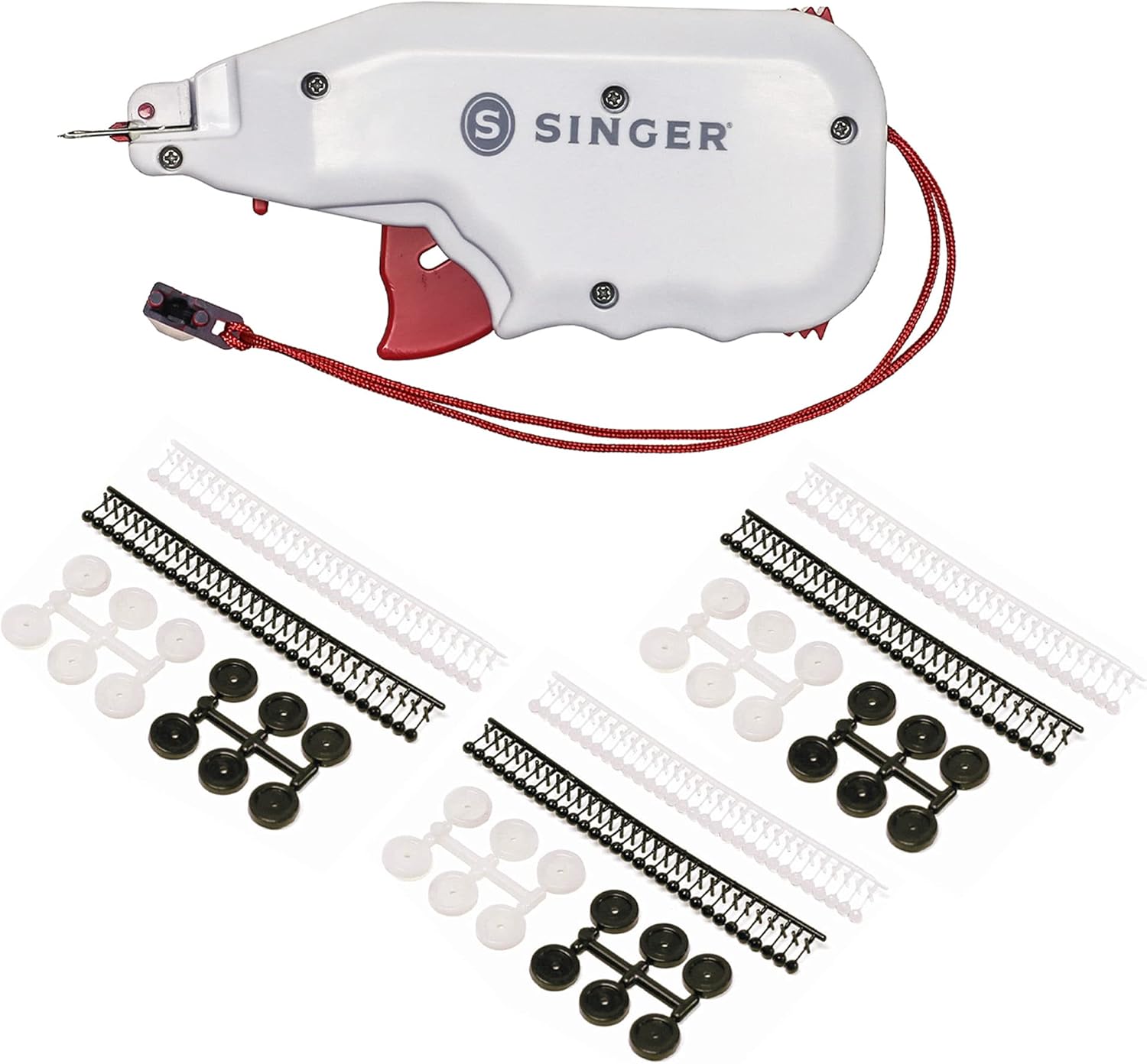SINGER Button Fast™ Replacement Fasteners and Buttons Bundle - Quick Fix Temporary Solution for Missing Buttons and Clothing Repairs