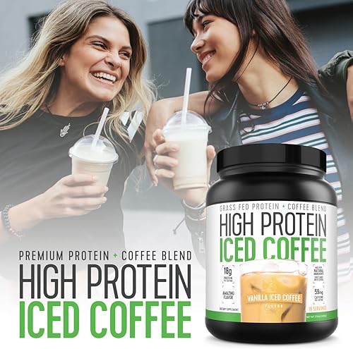 Miniatura 6 de Café helado con proteínas, café con alto contenido en proteínas, café con proteínas, apto para keto, 0.63oz de proteína, 0.07oz de carbohidratos,