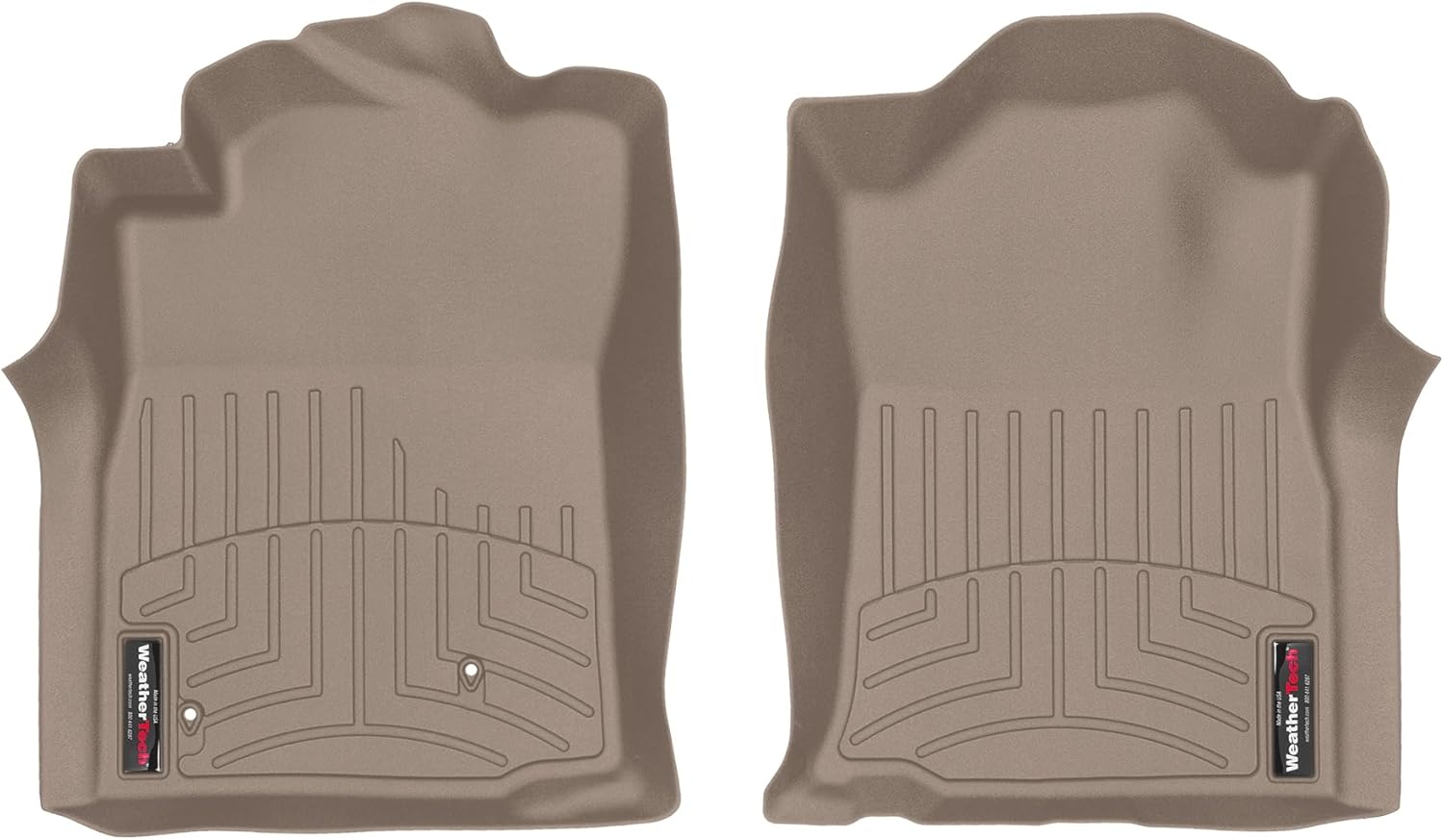 WeatherTech Custom Fit FloorLiners for Toyota Tacoma, Tacoma, Tacoma - 1st Row (440211), Black
