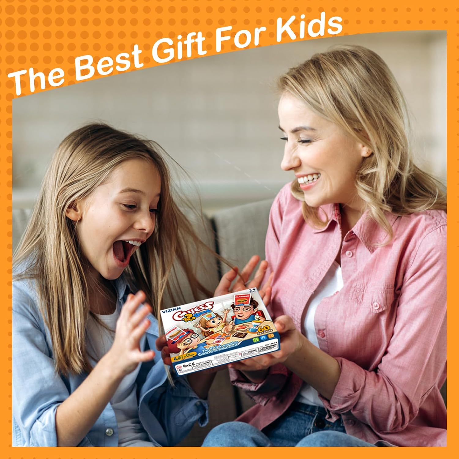 Headbands Game for Kids – Guessing Board Game to Boost Vocabulary, Critical Thinking, and Social Skills – Quick Question Family Game Night for 2–4 Players – Travel-Friendly Fun (Food Theme)