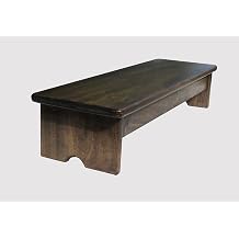 Bedside Foot Stool 6" Tall Made in the USA Walnut Stain