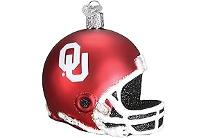 Oklahoma University Glass Blown Sooners Christmas Tree Ornament
