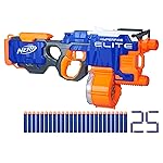 Nerf HyperFire Motorized Elite Blaster, 25-Dart Drum, Fires Up to 5 Darts Per Second, Includes 25 Official Elite Darts (Amazon Exclusive)