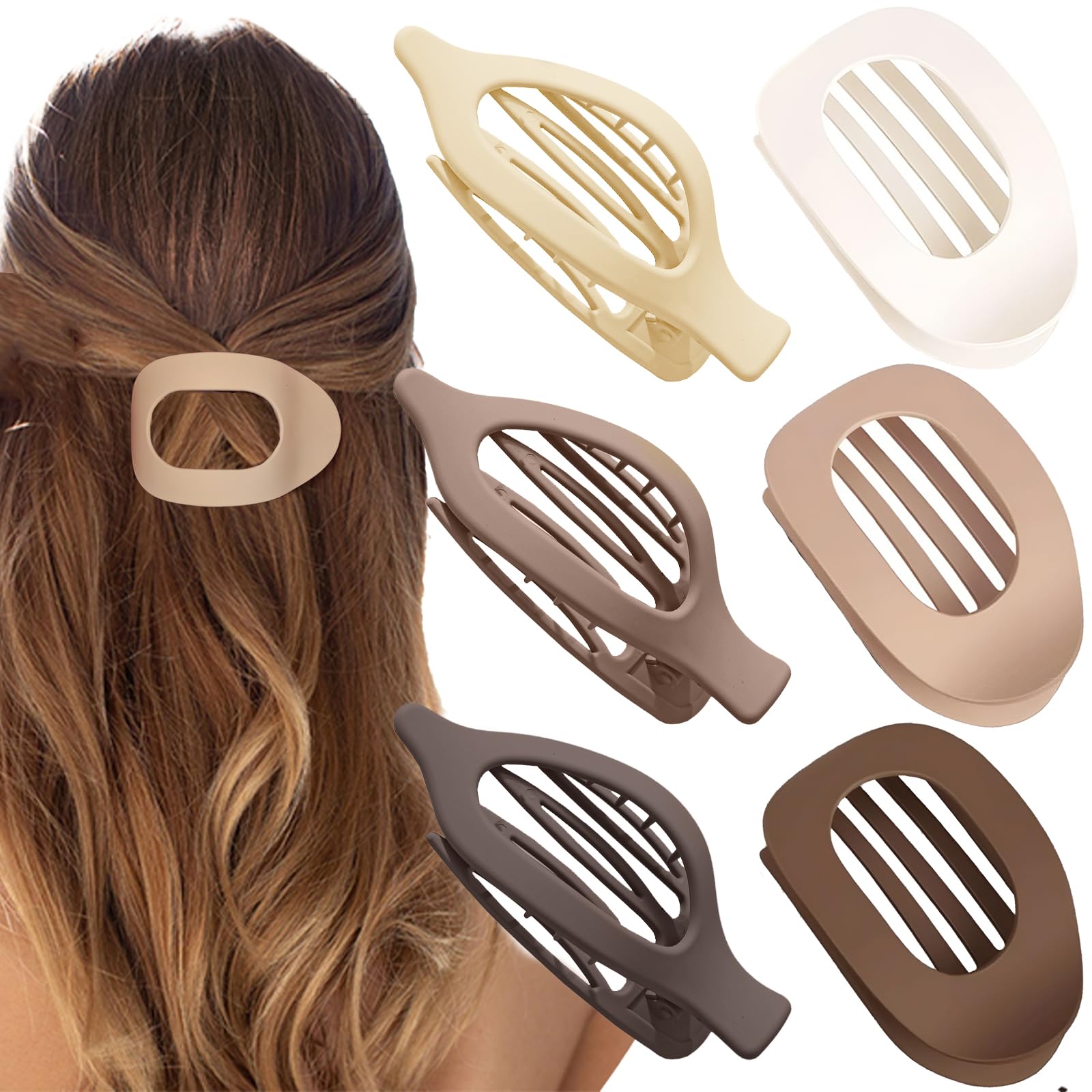 Flat Hair Clips Women, Duckbill Hair Clips for Women Non-Slip Strong Hold