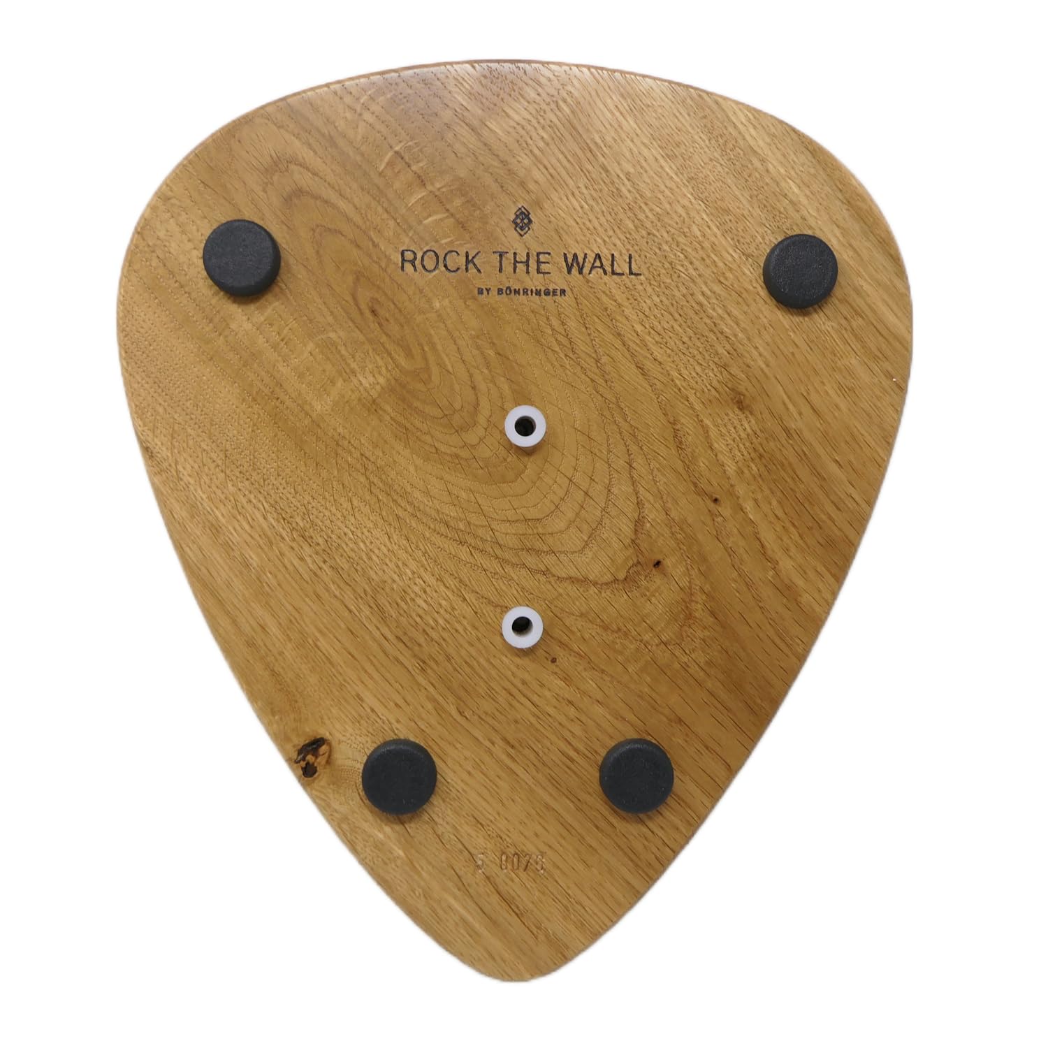 Unikat - Gitarren Wandhalter - Gitarrenwandhalterung Eiche mit Lichtenberg Gravur 23,5x23,5cm - Gitarrenhalter Modell DARK LINES FIVE