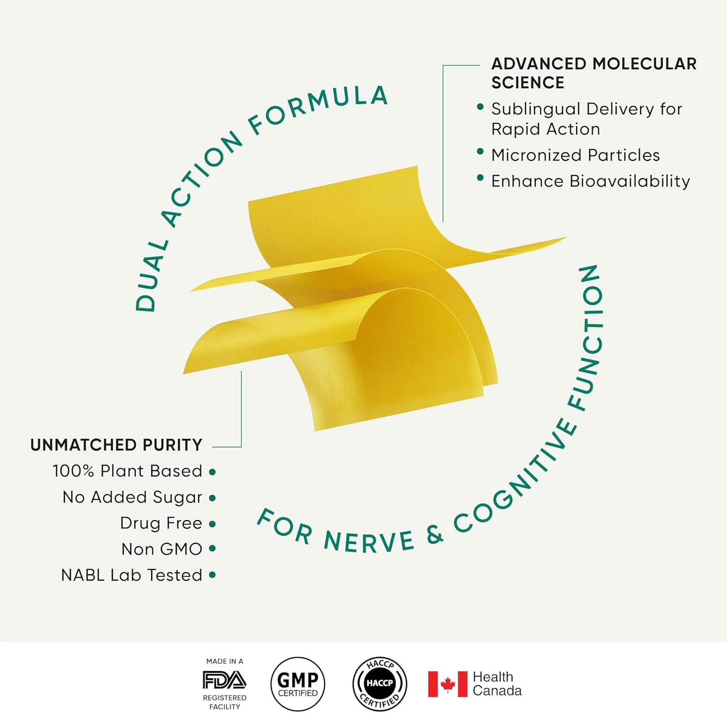 Wellbeing Nutrition Melts Vegan Vitamin B12, Folate, Brahmi & Curcumin | For Memory, Brain, Heart & Nervous System Support | B12 supplement for Men & Women, 30 Oral Strips Wellbeing Nutrition Melts Vegan Vitamin B12, Folate, Brahmi & Curcumin | For Memory, Brain, Heart & Nervous System Support | B12 supplement for Men & Women, 30 Oral Strips