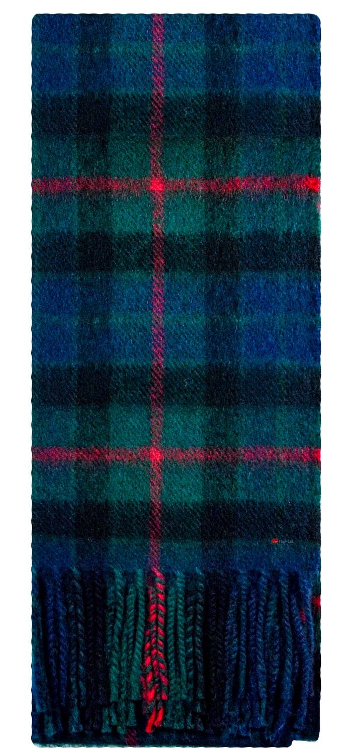 I LUV LTD Gunn Modern Tartan Plaid 100% Lambswool Clan Scarf Made in Scotland