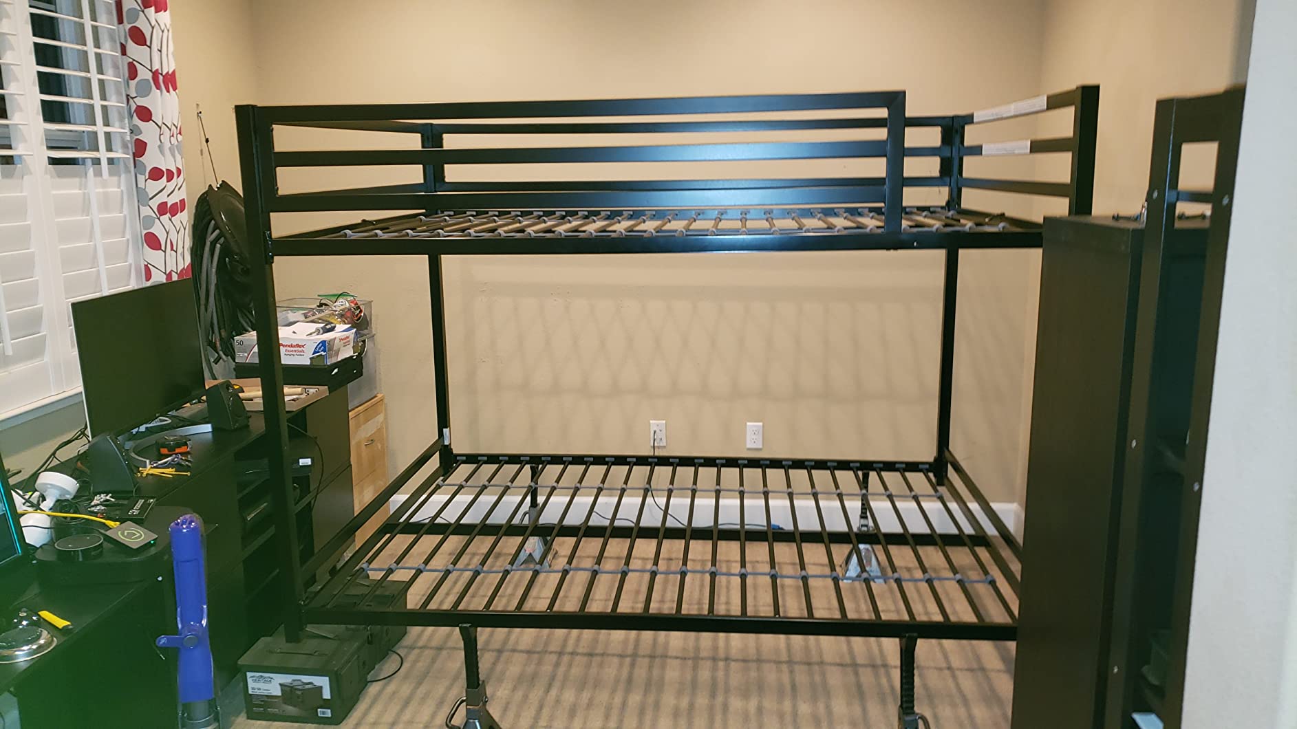 43/mo Finance DHP Miles Metal Bunk Bed, Silver, Full over Full Buy