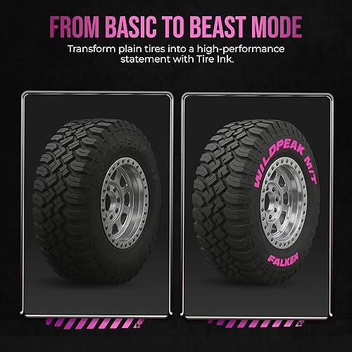 Miniatura 71 de Bolígrafo de pintura de neumáticos de color morado, bolígrafos de pintura permanente impermeables para letras de rueda de automóvil, seguro