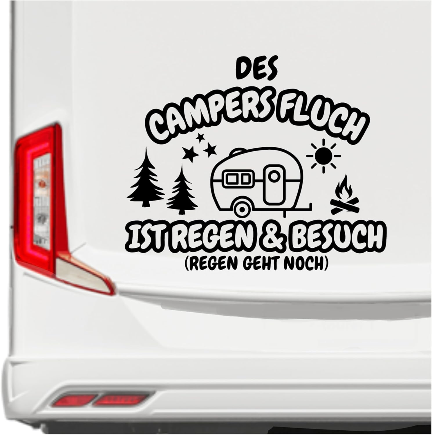 Wohnmobil Aufkleber Pusteblume Design - 'Das Leben Ist Eine Reise' Camper Deko