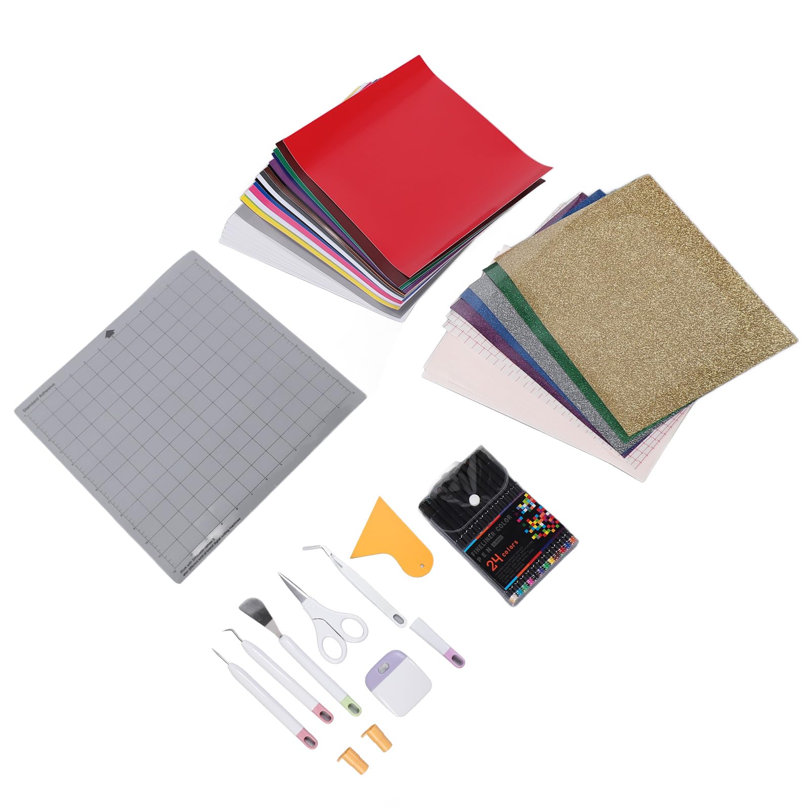 Ycauty Kit de inicio de 72 piezas para Maker 3 y Explore Air: paquete completo de herramientas para máquinas de fabricación, herramientas de deshierbe para proyectos artesanales