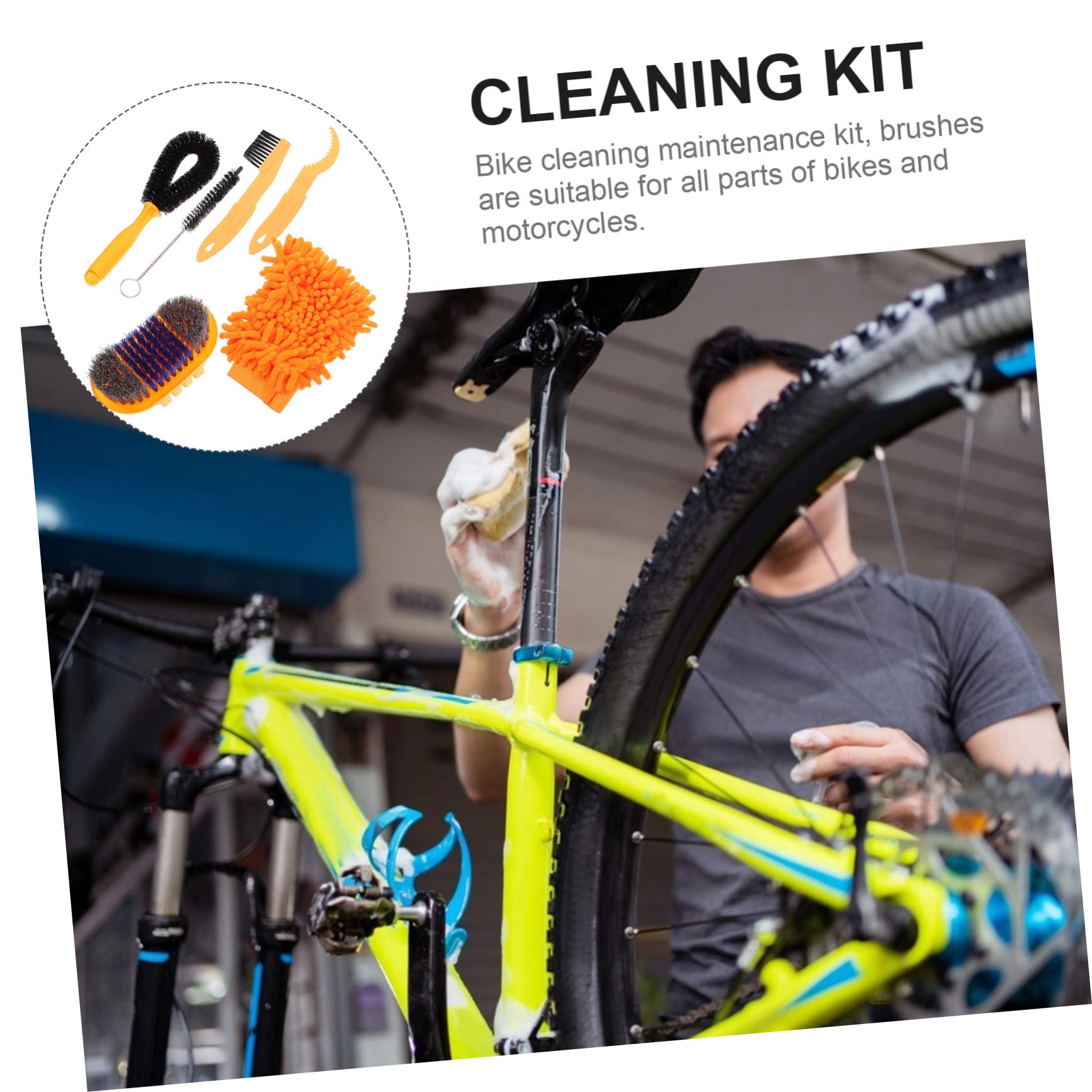 Fahrrad Kettenreiniger Satz mit Ergonomischem Griff aus Kunststoff