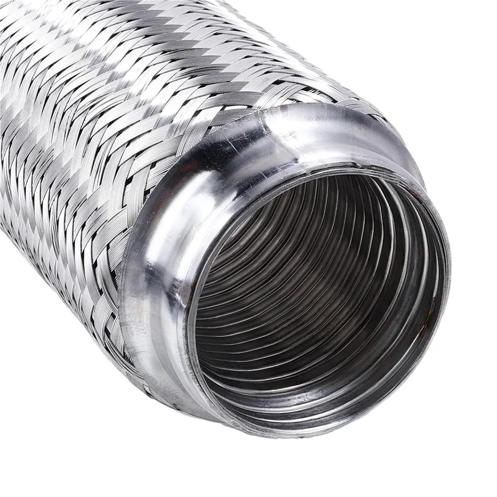 tłumik końcowy Rura wydechowa samochodu Teleskopowe, elastyczne połączenie z oplotem i tłumikiem ze stali nierdzewnej(76MM-203MM)