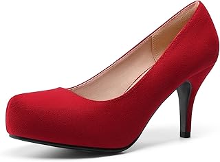 DREAM PAIRS Tiffany Women's Classic Elegant Versatile Low Stiletto Heel ...