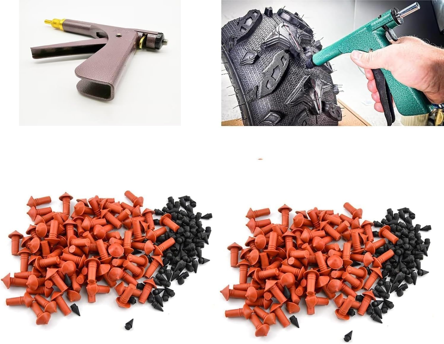 Glorivox Rapid Plug 2.0 Riparazione Pneumatici, Nuovo Il Kit Tappo Pneumatici Rapidplug, con Tappo A Fungo per Forature Pneumatici E Forature sulle Auto, 176plugs