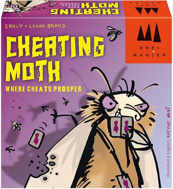 Three Magicians | Cheating Moth | Card Game | Ages 7+ | 3-5 Players | 20 Minutes Playing Time