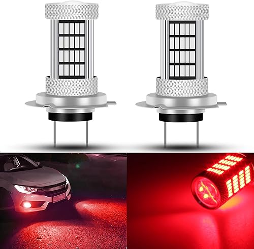 Miniatura 10 de Bombillas LED 92SMD 4014 de 8000 K, color azul hielo H7, bombillas antiniebla LED o luces de conducción diurna, lámparas DRL, 300% de brillo de