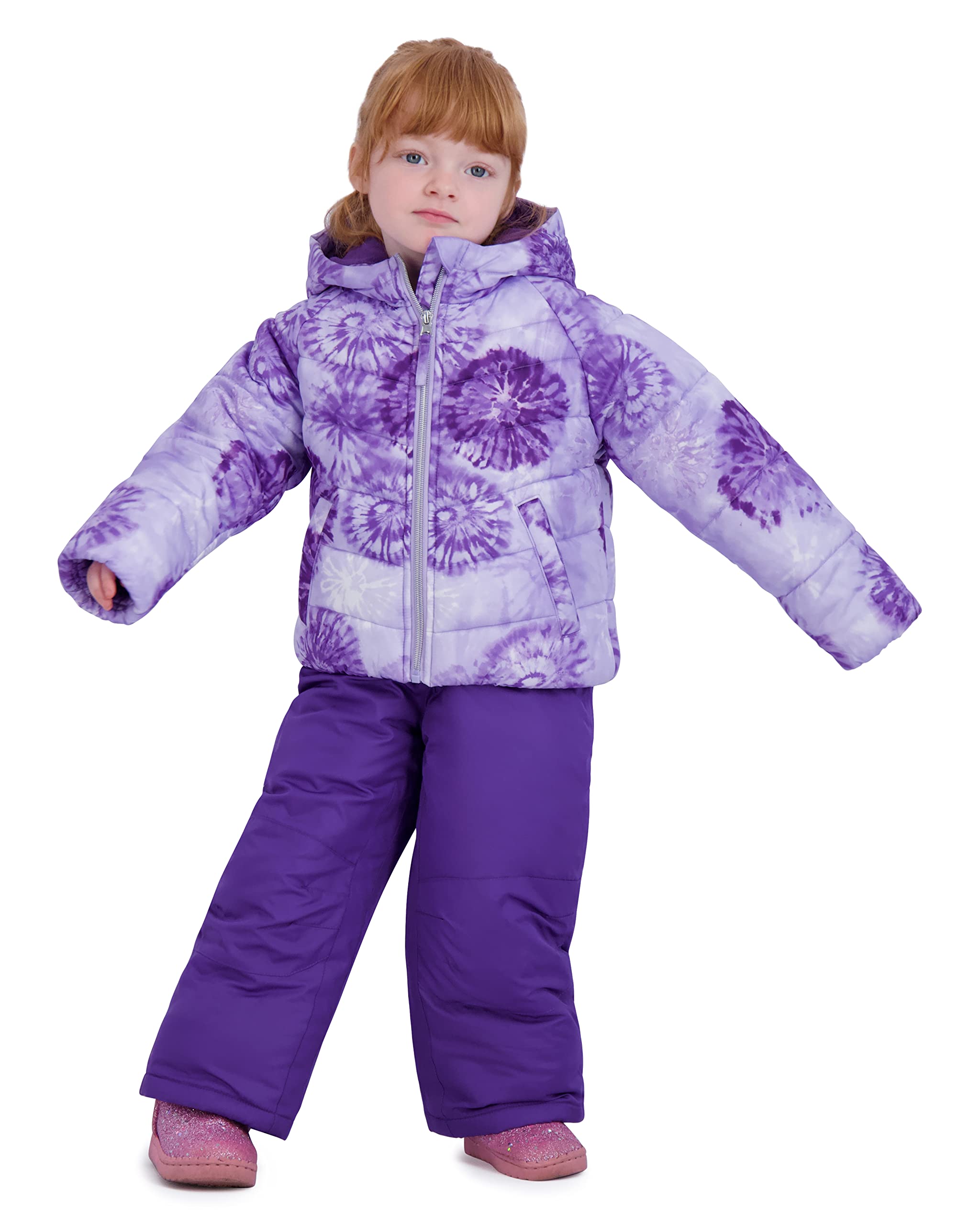 Rothschild Girls' Ski Jacket and Snowbib Snowsuit Set
