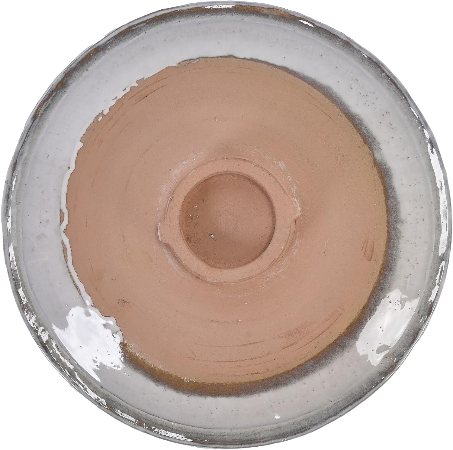 Ceramic Birdbath for Patio and Garden – Rose Ombre Design, Elegant Outdoor Decor, Durable and Weather-Resistant, Modern Minimalist Appeal