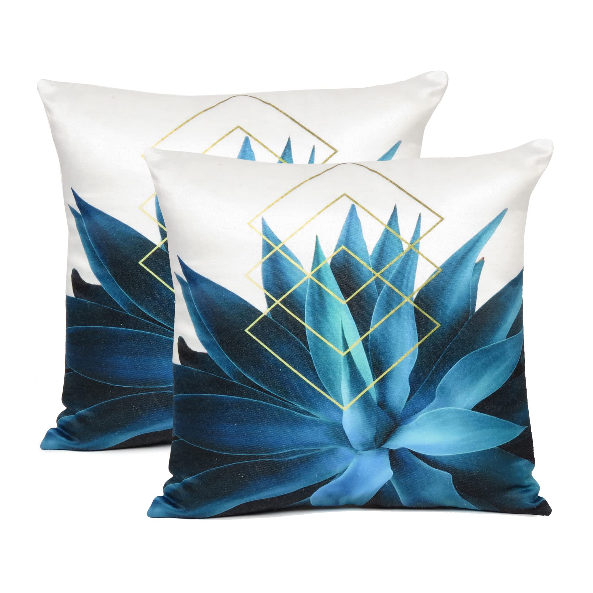 Oussum Soft & Comfortable Abstract Pattern Square Cushion Sofa Cushion Case Pillow Covers Throw for Home Decoration Set of 2 (16 x 16, Blue Cushion Case No - 3) (B09DVFRHSF) Amazon Price History, Amazon Price Tracker