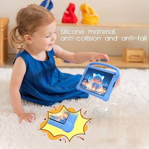 Miniatura 4 de YQSAVIOR Tabletas para niños, Tablet Android 12 para niños, 4 GB RAM 32 GB ROM, Tablet para niños pequeños de 7 pulgadas con pantalla IPS, control