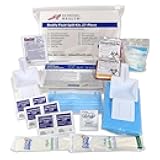 School Health 27‑Piece Bodily Fluid Spill Clean Up Kit – Bloodborne Pathogen Protection with PPE, Biohazard Bags & Wipes – OSHA Compliant Response Kit for Schools, Clinics & Infectious Materials