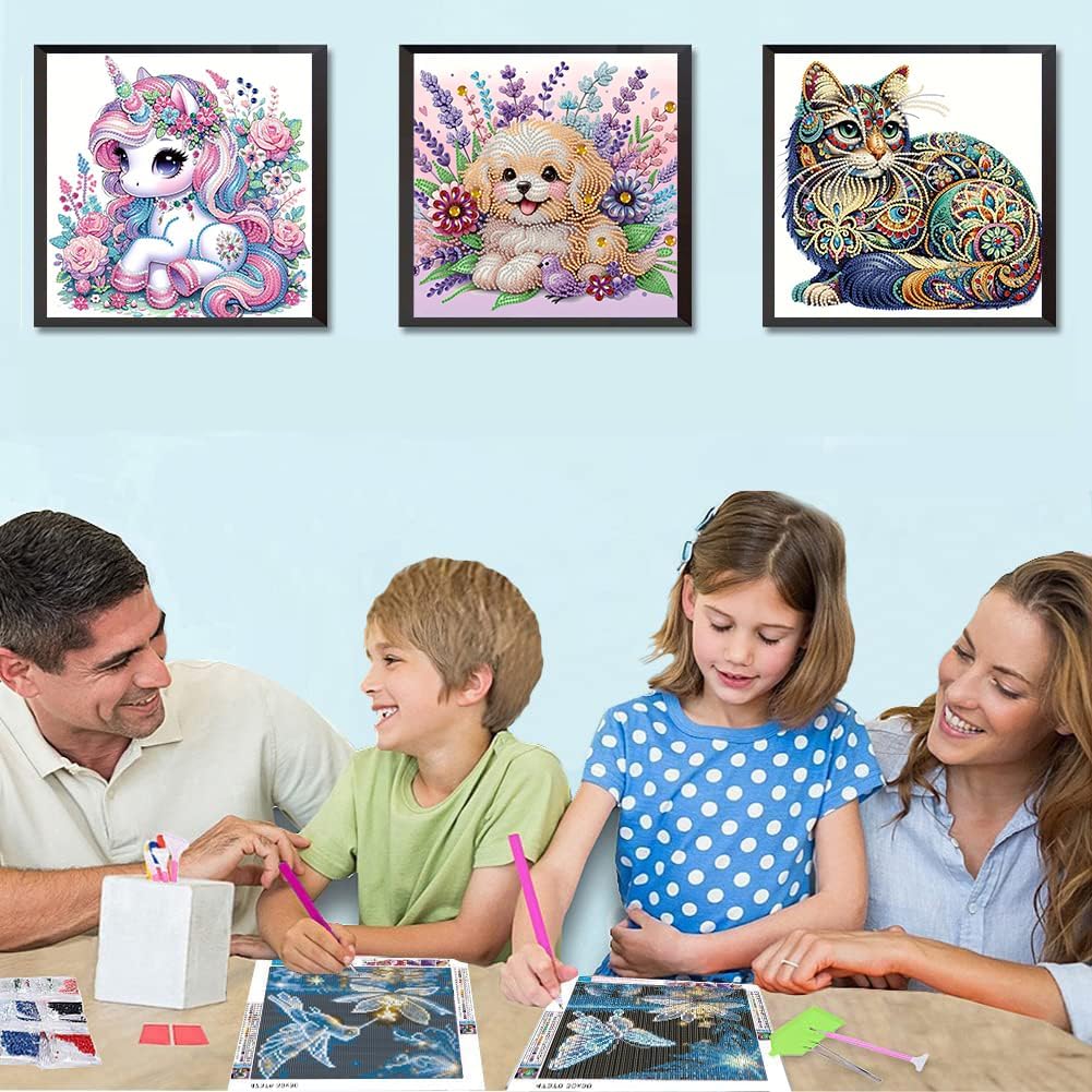 Kaixine 3 Pack Animal Special Shape Diamond Art Kits for Adults image 2