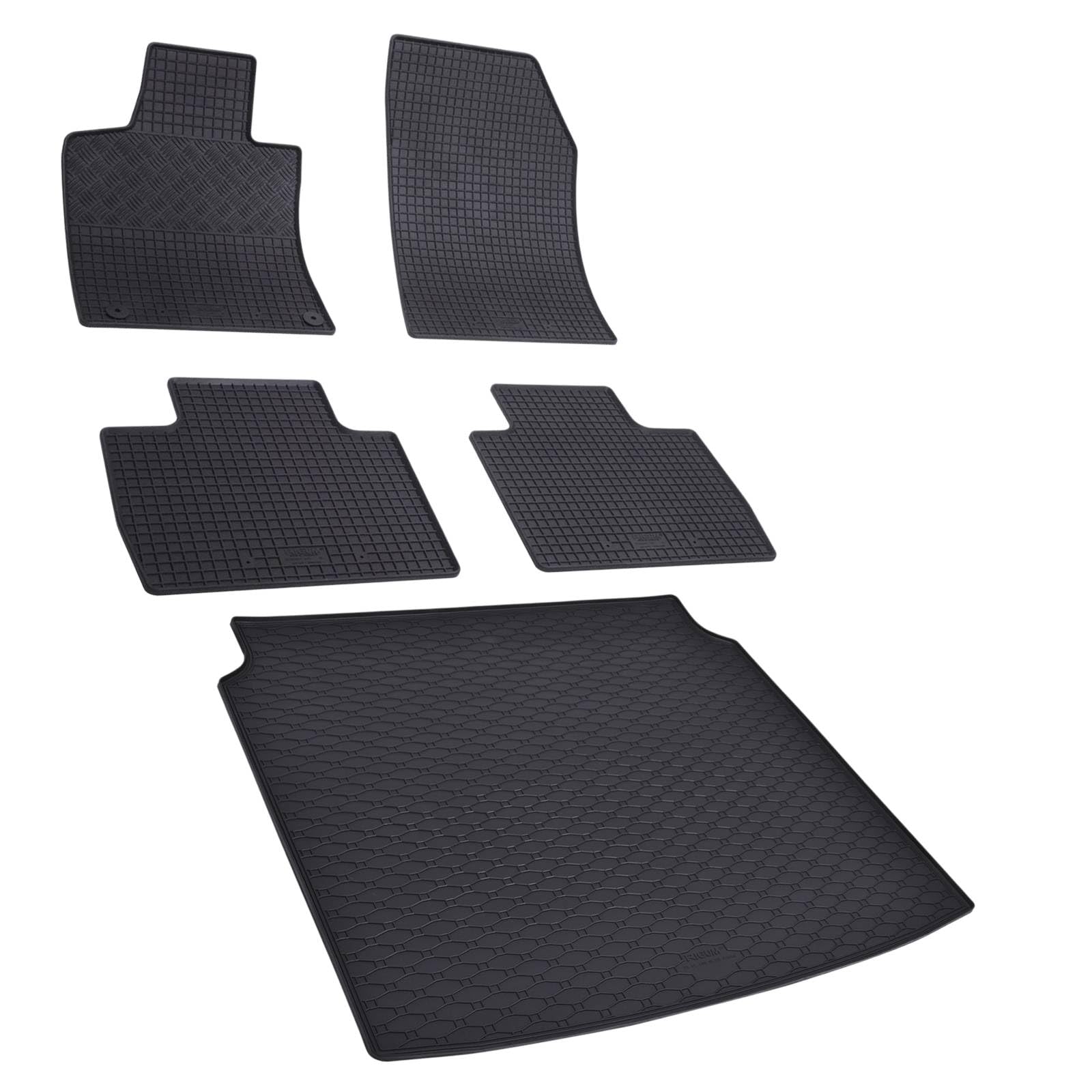 ilTappetoAuto by Fabbri 3-904758-133B-826081 - Tapis de Voiture et Tapis de Coffre en Caoutchouc Pliable Compatible avec Peugeot 508 II Station Wagon