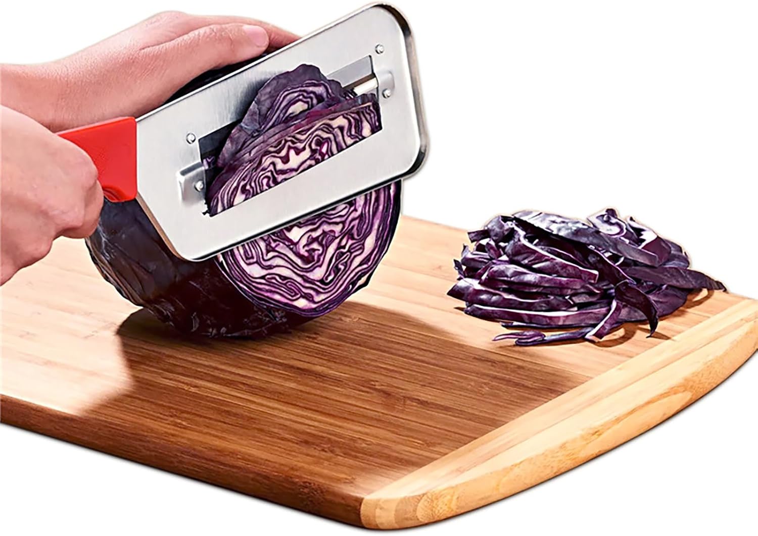 (2 Pack) Cabbage Shredder for Coleslaw,Stainless Steel Cabbage Slicer Shredder,Kitchen Lettuce Knife thumbnail