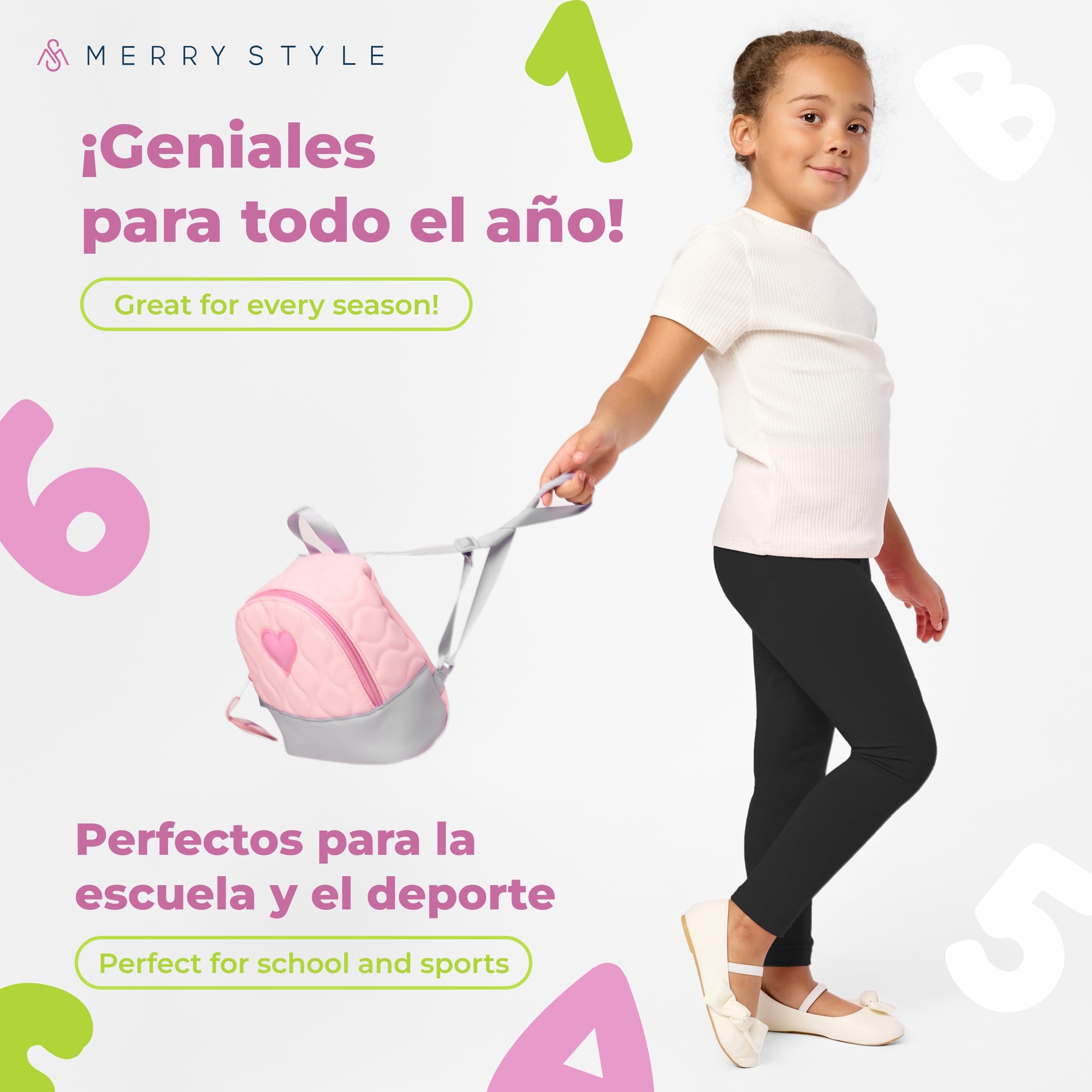Merry Style Leggins Mallas Pantalones Largos Ropa Deportiva Niña MS10-130 — view 5