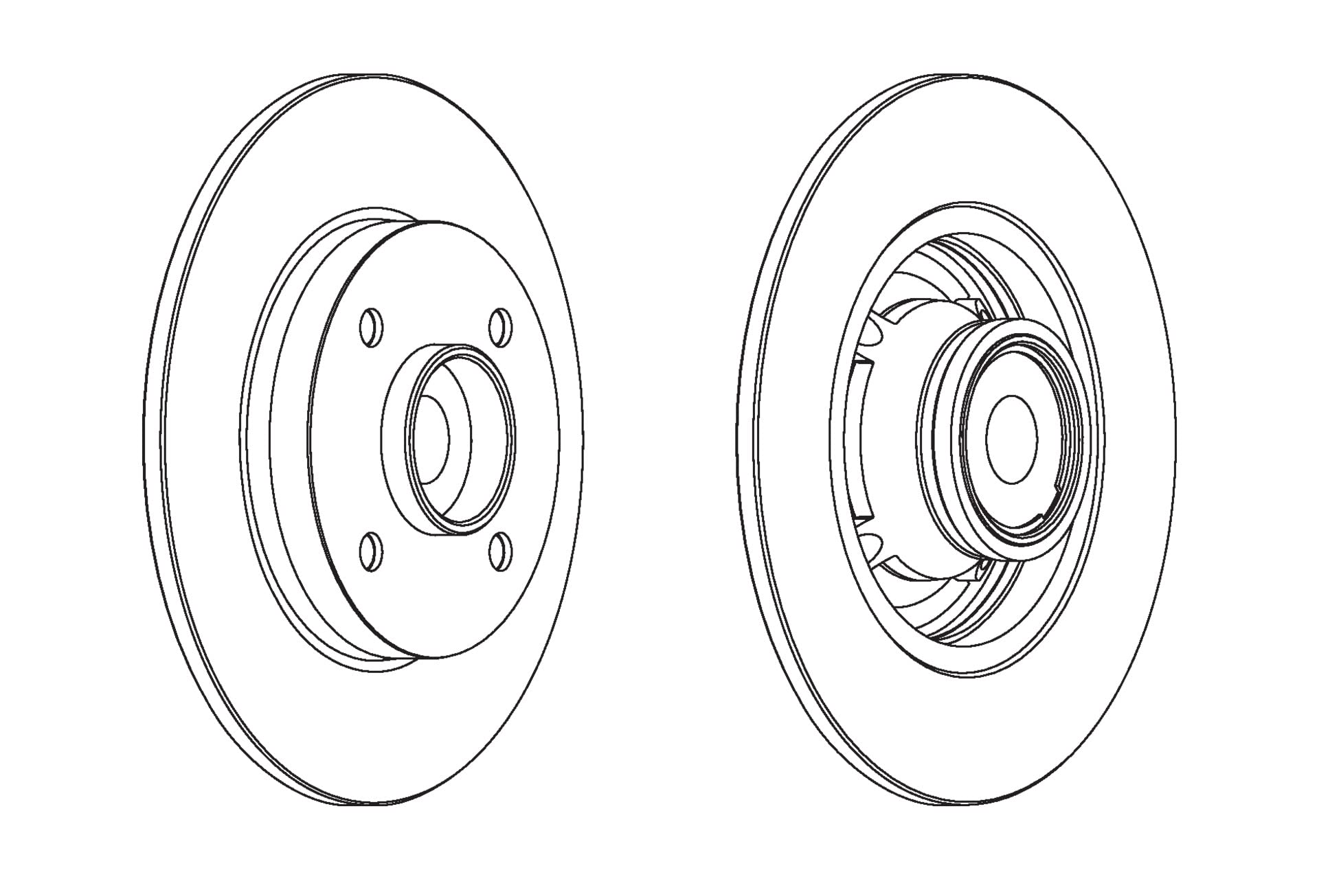 2x FERODO Disco de freno Trasero Ø249mm Altura: 69,2mm Espesor: 9mm macizo DDF1560-1 Compatible con PEUGEOT 208 I Hatchback CA, CC 2008 I A94, CU 207 WA, WC, CITROËN C3 II SC
