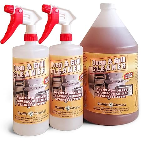 Quality Chemical Oven & Grill Cleaner Heavy-Duty/Fast acting & Easy to use/Made in USA 1 Gallon Combo