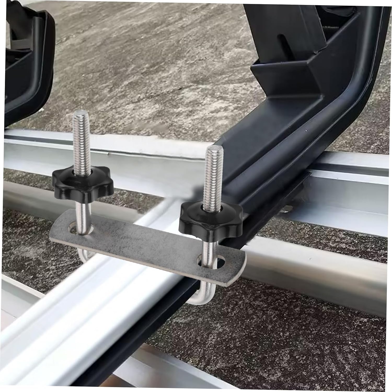 Roof Rack Clamp Durable Shaped Bracket for Cargo Carrier Compatible with Car Luggage Racks Easy Installation Secure Grip for Luggage