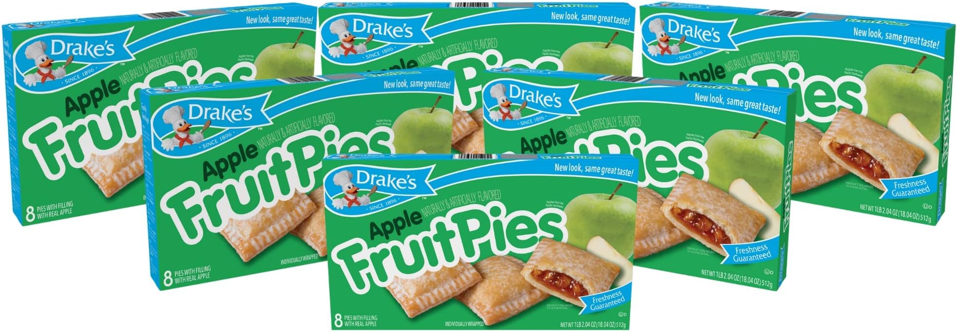 by Hostess 8 ct Apple Fruit Pies 16 oz (Pack of 6)