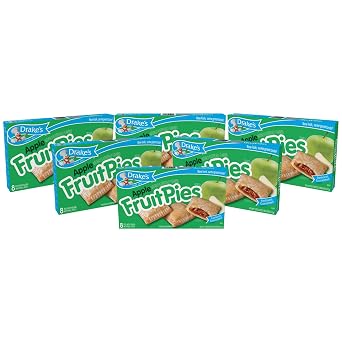 Drakes by Hostess 8 ct Apple Fruit Pies 16 oz Pack of 6