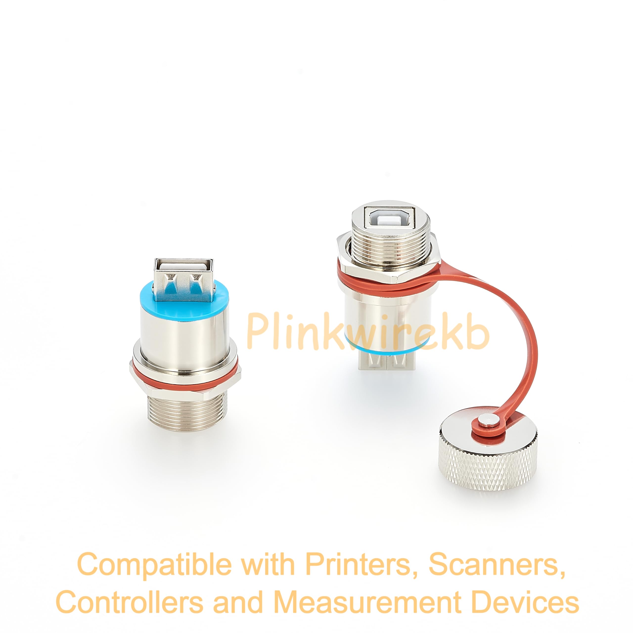 USB 2.0 typ B na A adapter panel Mount IP67