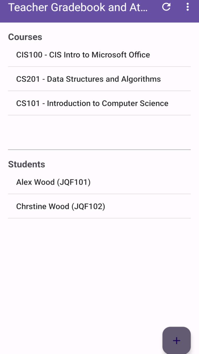 Grading Book and Attendance Sheet — view 4