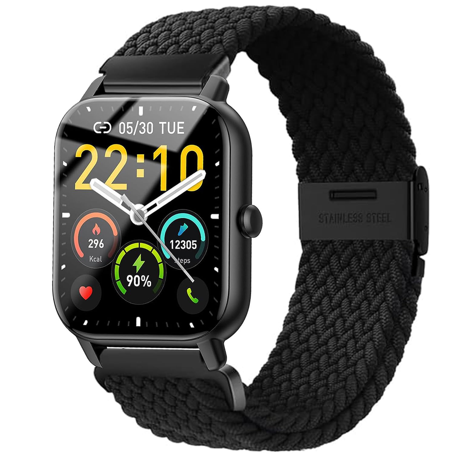 Issinlky Nylon Watch band for Gloryfit Smart Watch P66/P66D/P72/P95