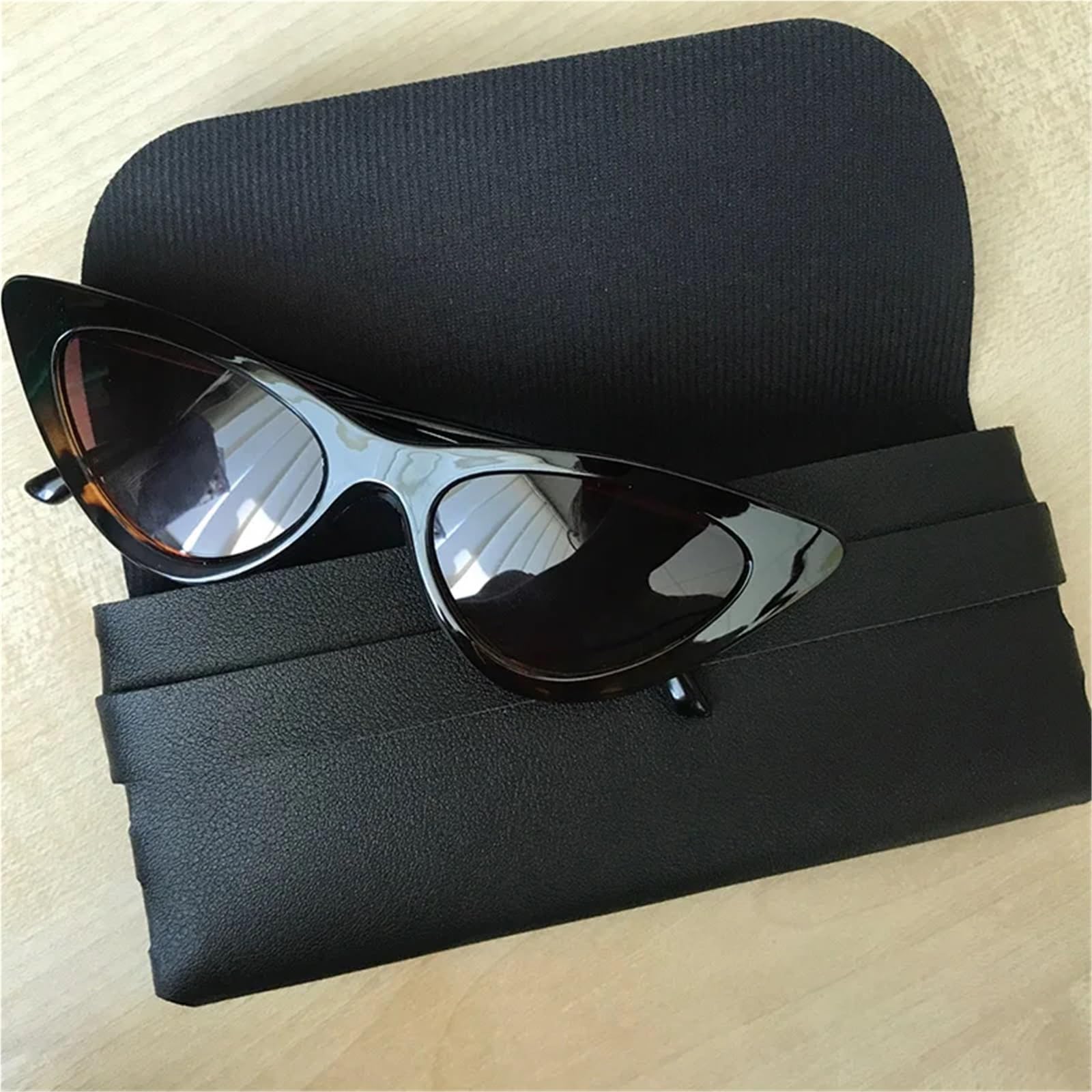 Etuis à Lunettes Étui à lunettes 2 pièces for femmes et hommes, sac à lunettes, housse de protection, étui Portable for lunettes de soleil, boîte à lunettes de lecture Avec Doublure Souple(Pink)