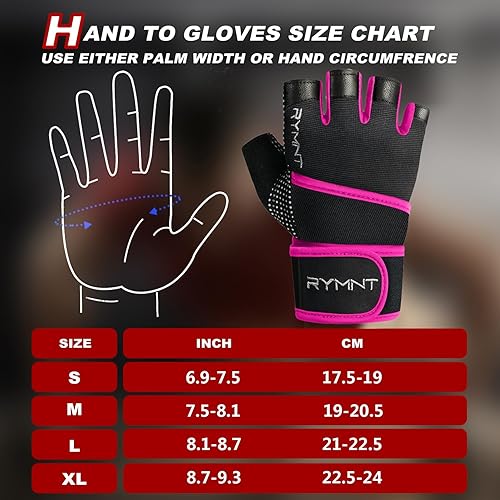 Miniatura 4 de Guantes de entrenamiento con soporte para muñeca, guantes de levantamiento de pesas con protección completa de la palma y agarre extra para hombres